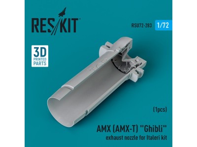 AMX (AMX-T) Ghibli exhaust nozzle for Italeri kit (3D Printed) 