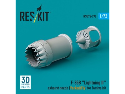 F-35B Lightning II exhaust nozzle (Parked/Fly) for Tamiya kit (3D printed) 