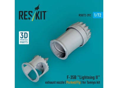 F-35B Lightning II exhaust nozzle (Parked/Fly) for Tamiya kit (3D printed) 