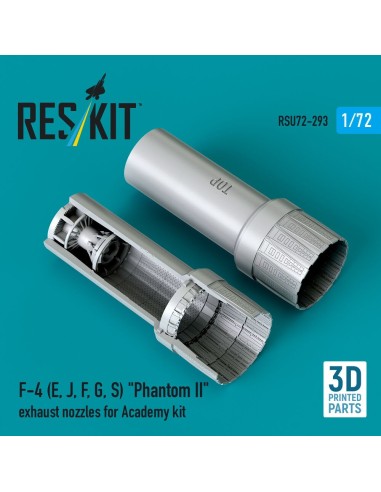 F-4 (E, J, F, G, S) Phantom II exhaust nozzles for Academy kit (3D Printed) 