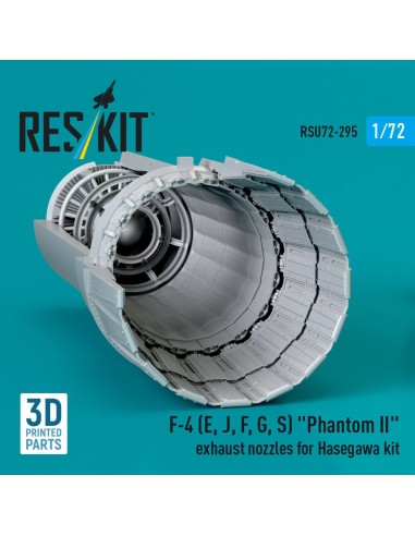 F-4 (E, J, F, G, S) Phantom II exhaust nozzles for Hasegawa kit (3D Printed) 