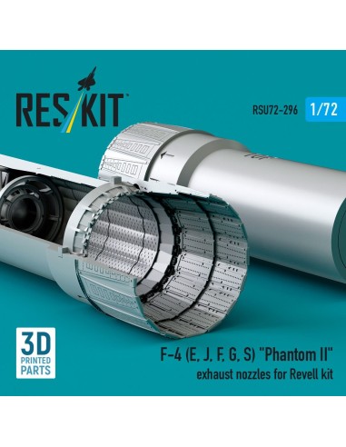 F-4 (E, J, F, G, S) Phantom II exhaust nozzles for Revell kit (3D Printed) 