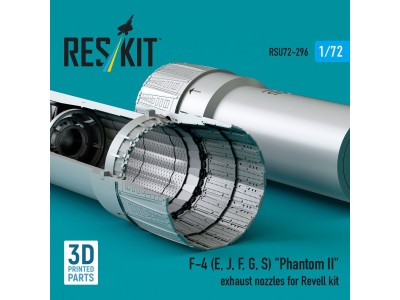F-4 (E, J, F, G, S) Phantom II exhaust nozzles for Revell kit (3D Printed) 