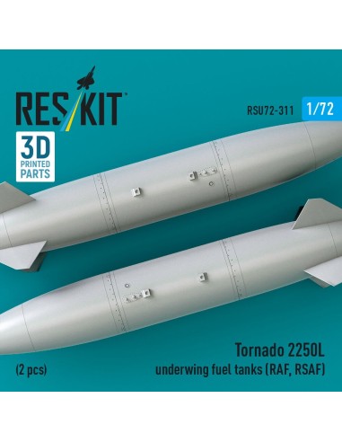 Tornado 2250L underwing fuel tanks (RAF, RSAF) (2 pcs) (3D Printed) 