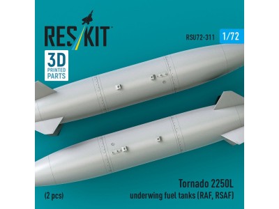 Tornado 2250L underwing fuel tanks (RAF, RSAF) (2 pcs) (3D Printed) 