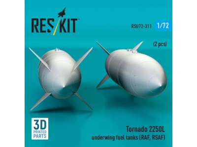 Tornado 2250L underwing fuel tanks (RAF, RSAF) (2 pcs) (3D Printed) 