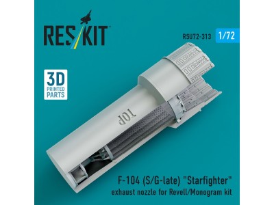 F-104 (S/G-late) Starfighter exhaust nozzle for Revell/Monogram kit (3D Printed) 