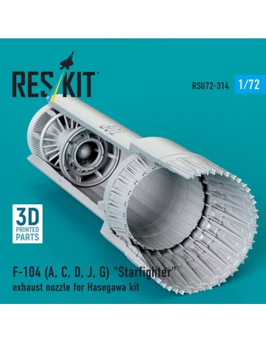 F-104 (A, C, D, J, G) Starfighter exhaust nozzle for Hasegawa kit (3D Printed) 