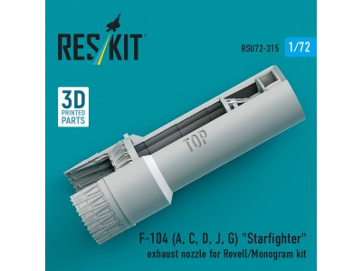 F-104 (A, C, D, J, G) Starfighter exhaust nozzle for Revell/Monogram kit (3D Printed) 