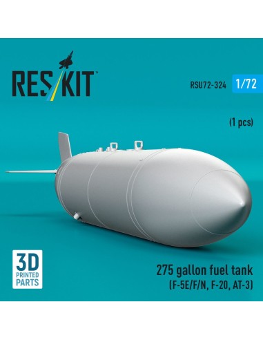 275 gallon fuel tank (F-5E/F/N, F-20, AT-3) (1 pcs) (3D Printed) 