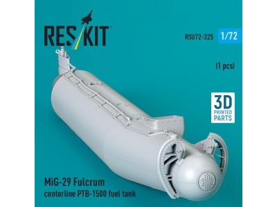 MiG-29 Fulcrum centerline PTB-1500 fuel tank (1 pcs) (3D Printed) 