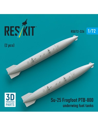 Su-25 Frogfoot PTB-800 underwing fuel tanks (2 pcs) (3D Printed) 