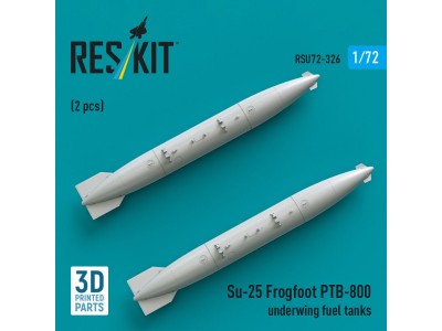 Su-25 Frogfoot PTB-800 underwing fuel tanks (2 pcs) (3D Printed) 