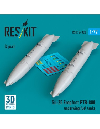 Su-25 Frogfoot PTB-800 underwing fuel tanks (2 pcs) (3D Printed) 
