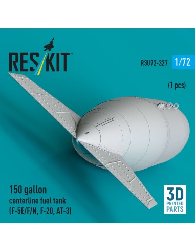 150 gallon centerline fuel tank (F-5E/F/N, F-20, AT-3) (1 pcs) (3D Printed) 