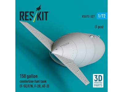 150 gallon centerline fuel tank (F-5E/F/N, F-20, AT-3) (1 pcs) (3D Printed) 