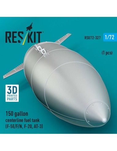 150 gallon centerline fuel tank (F-5E/F/N, F-20, AT-3) (1 pcs) (3D Printed) 