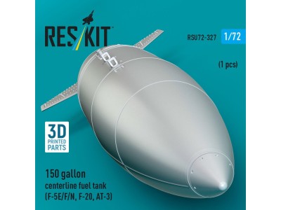 150 gallon centerline fuel tank (F-5E/F/N, F-20, AT-3) (1 pcs) (3D Printed) 