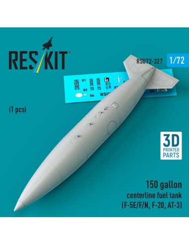 150 gallon centerline fuel tank (F-5E/F/N, F-20, AT-3) (1 pcs) (3D Printed) 