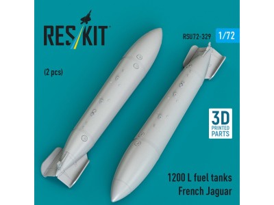 1200 L fuel tanks French Jaguar (2 pcs) (3D Printed) 