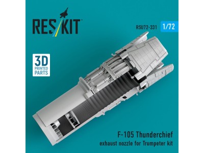 F-105 Thunderchief exhaust nozzle for Trumpeter kit (3D Printed) 