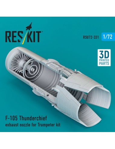 F-105 Thunderchief exhaust nozzle for Trumpeter kit (3D Printed) 