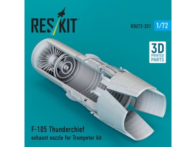 F-105 Thunderchief exhaust nozzle for Trumpeter kit (3D Printed) 