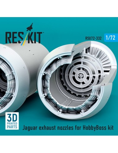 Jaguar exhaust nozzles for HobbyBoss kit (3D Printed) 