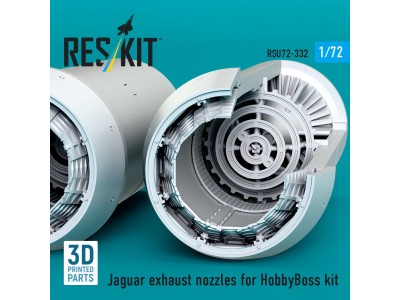 Jaguar exhaust nozzles for HobbyBoss kit (3D Printed) 
