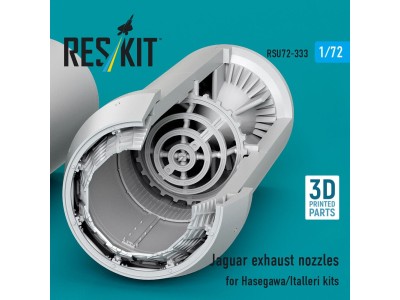 Jaguar exhaust nozzles for Hasegawa/Italleri kits (3D Printed) 