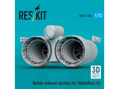 Rafale exhaust nozzles for HobbyBoss kit (3D Printed) 
