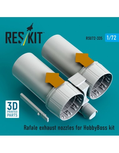 Rafale exhaust nozzles for HobbyBoss kit (3D Printed) 