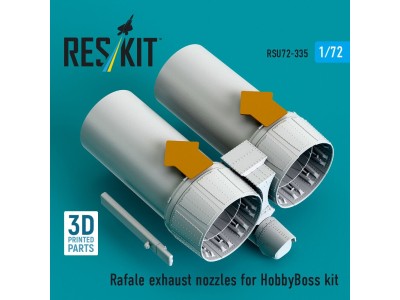 Rafale exhaust nozzles for HobbyBoss kit (3D Printed) 