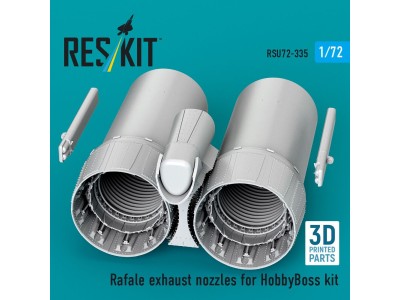 Rafale exhaust nozzles for HobbyBoss kit (3D Printed) 
