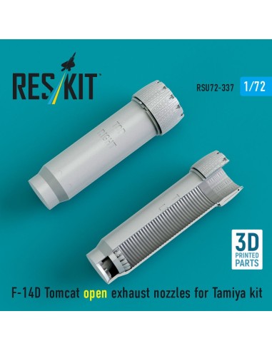 F-14D Tomcat open exhaust nozzles for Tamiya kit (3D Printed) 