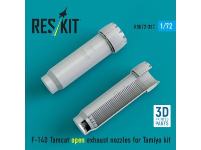 F-14D Tomcat open exhaust nozzles for Tamiya kit (3D Printed) 
