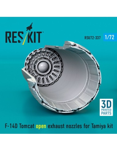 F-14D Tomcat open exhaust nozzles for Tamiya kit (3D Printed) 