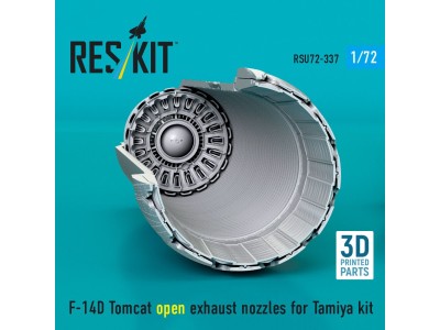 F-14D Tomcat open exhaust nozzles for Tamiya kit (3D Printed) 