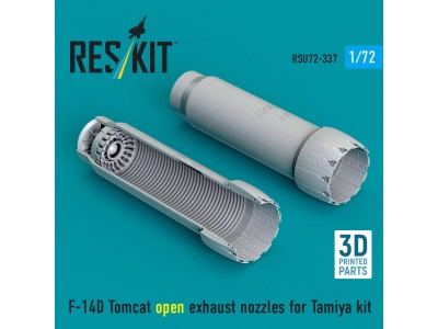 F-14D Tomcat open exhaust nozzles for Tamiya kit (3D Printed) 