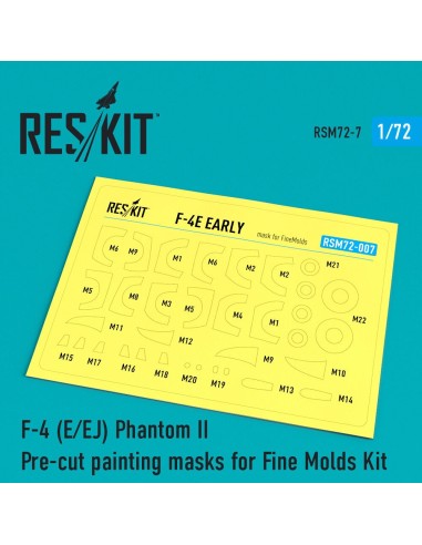 F-4 (E,EJ) Phantom II Pre-cut painting masks for FineMolds kit 