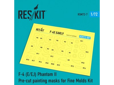 F-4 (E,EJ) Phantom II Pre-cut painting masks for FineMolds kit 