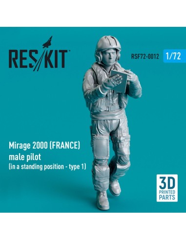 Mirage 2000 (FRANCE) male pilot (in a standing position - type 1) (3D Printed) 