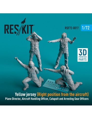 Yellow jersey (Modern) (Right position from the aircraft) Plane Director, Aircraft Handling Officer, Catapult and Arresting Gear