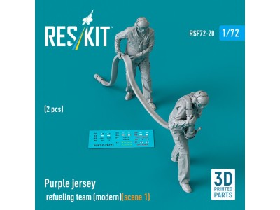 Purple jersey refueling team (modern) (scene 1) (2 pcs) (3D Printed) 
