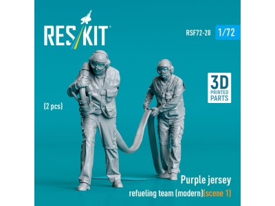 Purple jersey refueling team (modern) (scene 1) (2 pcs) (3D Printed) 