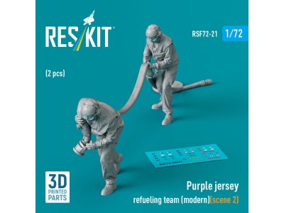 Purple jersey refueling team (modern) (scene 2) (2 pcs) (3D Printed) 
