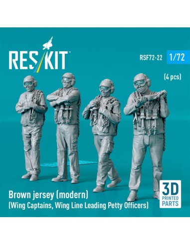 Brown jersey (modern) (Wing Captains, Wing Line Leading Petty Officers) (4 pcs) (3D Printed) 