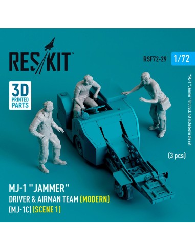 MJ-1 Jammer Driver & airman team (Modern) (MJ-1C) (scene 1) (3 pcs) (3D Printed) 