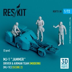 MJ-1 Jammer Driver & airman team (Modern) (MJ-1C) (scene 2) (3 pcs) (3D Printed)  2