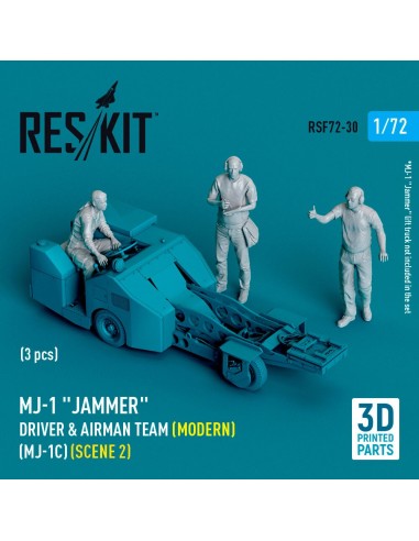 MJ-1 Jammer Driver & airman team (Modern) (MJ-1C) (scene 2) (3 pcs) (3D Printed) 